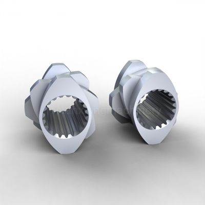 acheter Extrudeur à double vis Blocs de broyage 316L W6Mo5Cr4V2 Connexion à spline pompage vers l'arrière online manufacture