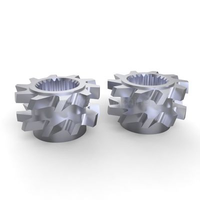acheter Extrudeuse à double vis à élément de mélange denté Lamelles inversées pour le mélange industriel online manufacture