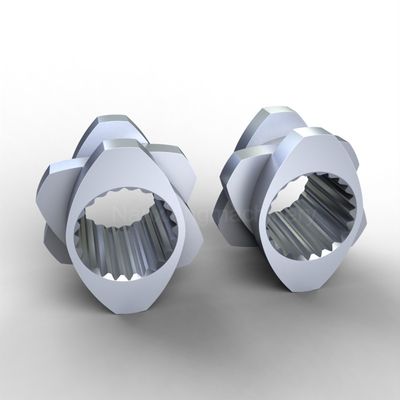 W6Mo5Cr4V2 Extrudeuse à double vis à pompage vers l'arrière Bloc de broyage pour le génie plastique
